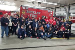 The Buckley Fire Department also celebrated a new ambulance on Nov. 17, which is replacing a XXX model. Photo courtesy the Buckley Fire Department