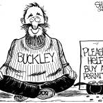 Frank Shiers, Jr. is a longtime King County resident and has drawn political cartoons for over forty years. He creates at least four cartoons a week, which are published in a dozen newspapers.