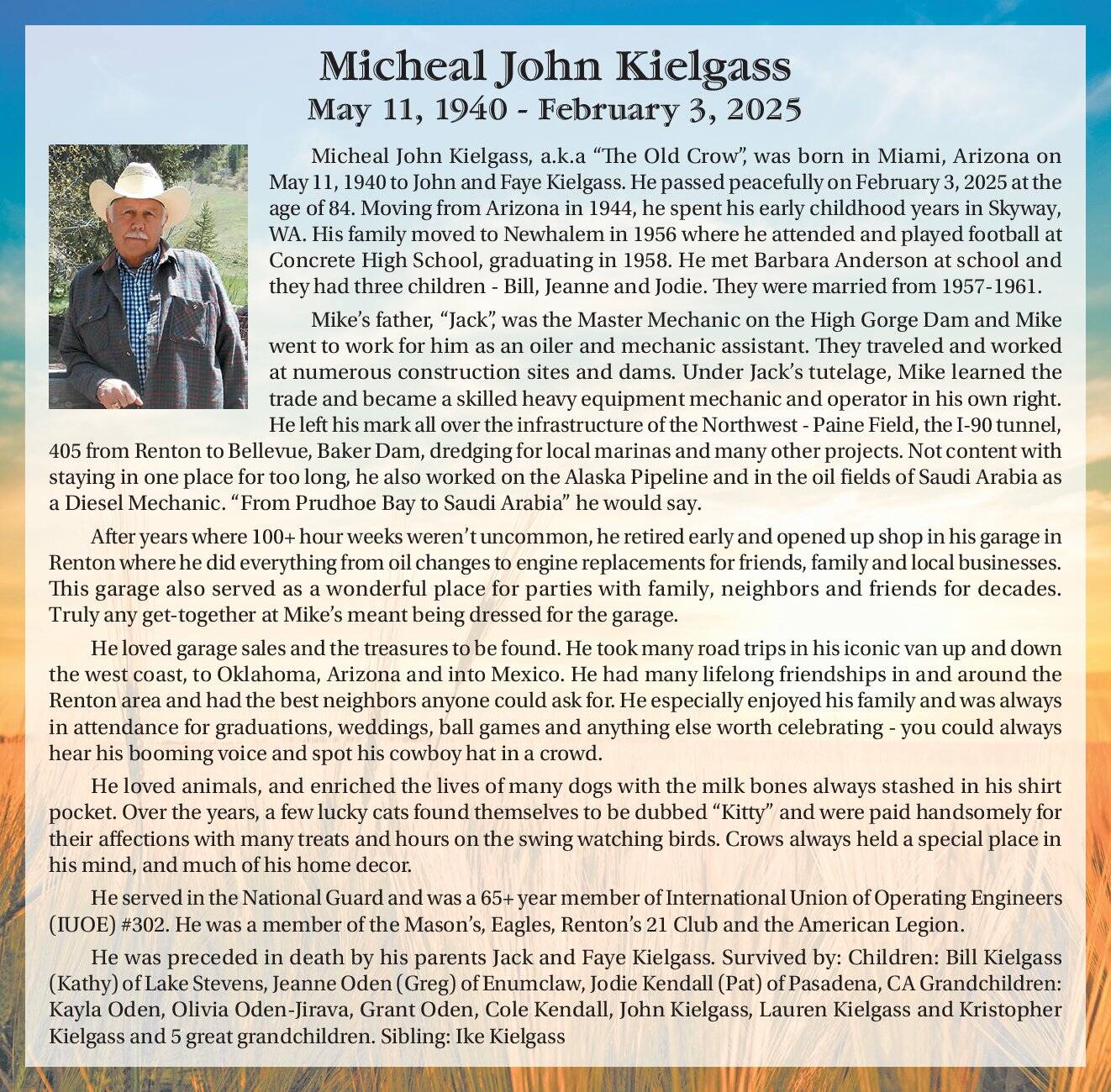 Micheal John Kielgass
