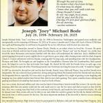 Joseph “Joey” Michael Bode