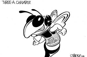 Frank Shiers, Jr. is a longtime King County resident and has drawn political cartoons for over forty years. He creates at least four cartoons a week, which are published in a dozen newspapers.