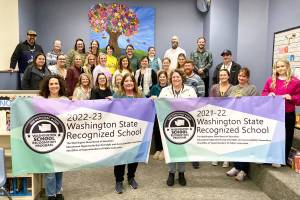 Not only did the White River School District receive good news from the Education Recovery Scorecard, but Elk Ridge Elementary, Mountain Meadow Elementary, and Wilkeson Elementary received the 2021-2022 State Recognition for Outstanding Achievement; Glacier Middle School and Mountain Meadow Elementary received the 2022-2023 recognition. Photo courtesy White River School District