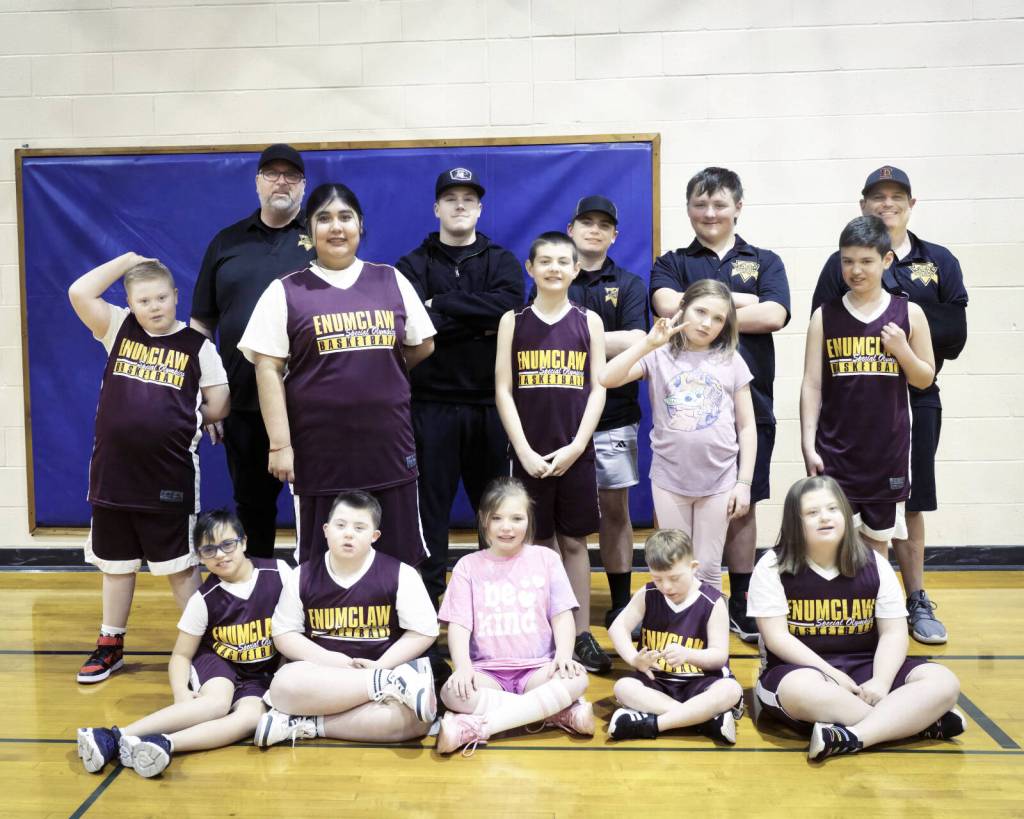 Enumclaw Special Olympics junior team: Yesi Izabell, Liam Williams, Jayden Shuler, Jaxon Hall, Jillian Bateman, Olivia Bateman, Landon Carter, Madi Isom, Emrey Larmore, Eli Harrington. Photo courtesy Sherri Humble Photography