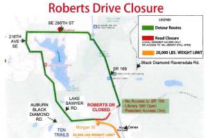 Roberts Drive will be closed for about a month starting this week. Heres how you can detour. Image courtesy the city of Black Diamond