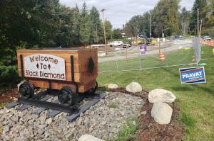 The two roundabouts being built on SR 169 are expected to be completed in May 2026. Photo by Ray Miller-Still