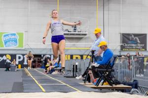 Former Enumclaw Hornet Kira Hawaaboo placed fourth in the NCAA Division III long jump event after achieving a distance of 19 feet, 2 inches. Contributed photo