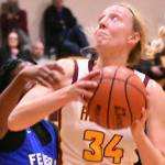 File photo
Vivian Kingston, pictured here at a game earlier this season, scored more than 1,000 points during her tenure on the White River High School basketball team.