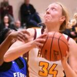 Vivian Kingston, pictured here at a game earlier this season, scored more than 1,000 points during her tenure on the White River High School basketball team. File photo