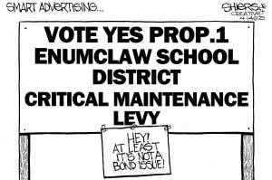 Frank Shiers, Jr. is a longtime King County resident and has drawn political cartoons for over forty years. He creates at least four cartoons a week, which are published in a dozen newspapers.