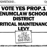 Frank Shiers, Jr. is a longtime King County resident and has drawn political cartoons for over forty years. He creates at least four cartoons a week, which are published in a dozen newspapers.