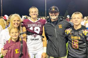 Jason Patterson and his daughter Palmer, wife Lindsey, and sons Paxton and Cortland. Submitted photo