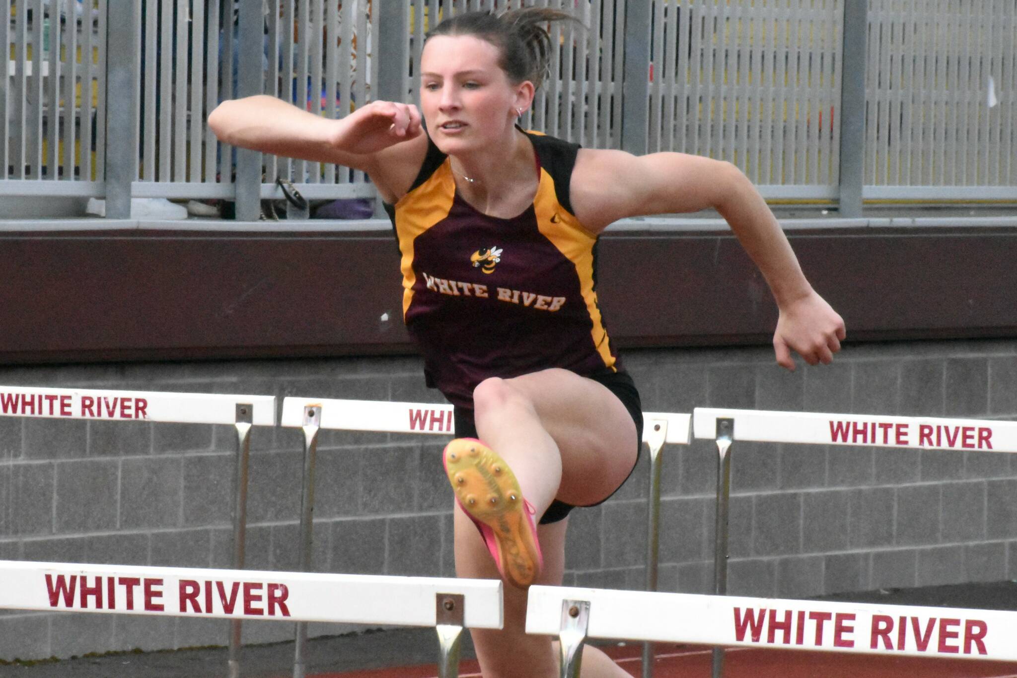 One of the athletes to keep an eye on in the postseason is White River High junior Trista Turgeon, who recently broke her schools hurdles record and is ranked 1st in state for the 3A hurdles. Contributed photo
