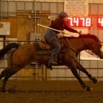 SUBMITTED PHOTO Enumclaw Highs Payton Clerget competes in Canadian Flags during the state equestrian meet in Moses Lake.