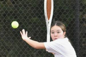Cydnee Chapin, White River, first team all-league, tennis (singles). Photo by Kevin Hanson