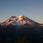Sunset on Mount Rainier National Park. Photo courtesy National Park Service
