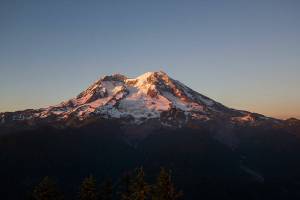 Sunset on Mount Rainier National Park. Photo courtesy National Park Service