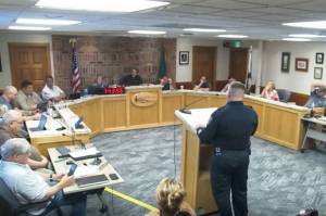 Enumclaw Police Department Chief Tim Floyd and Flock Safety presented to the Enumclaw City Council about automatic license plate readers and their potential benefits for the city on June 23. Screenshot