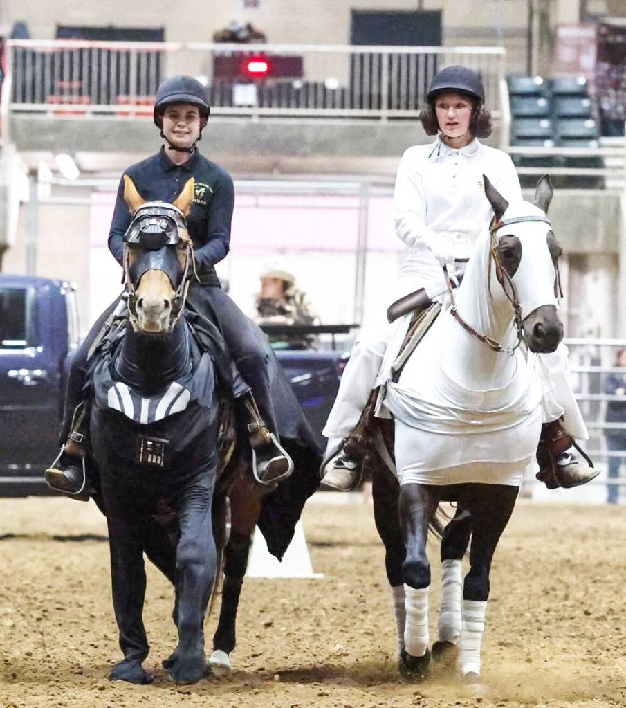 SUBMITTED PHOTO
Laura Floyd and Sienna Haugan participate in Working Pairs.