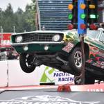 Joe Sorensen pops the front up on takeoff at Pacific Raceways. Ben Ray / The Reporter