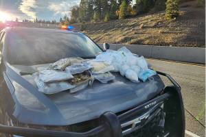 A wide shot of the amount of drugs law enforcement confiscated on May 14, 2024, during the arrest of 13 people, including Enumclaw resident Damian Pina-Raymundo. Courtesy photo