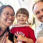 Courtesy Photo
Aya and Derek Tulluck with Safina at Stanford Health Care, Palo Alto.