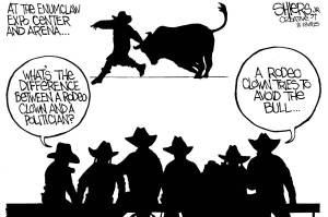 Frank Shiers, Jr. is a longtime King County resident and has drawn political cartoons for over forty years. He creates at least four cartoons a week, which are published in a dozen newspapers.