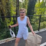 Photo by Ray Miller-Still
Susan walked across the Foothills Trail to make sure she did her part in her churchs meal train.