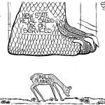 Frank Shiers, Jr. is a longtime King County resident and has drawn political cartoons for over forty years. He creates at least four cartoons a week, which are published in a dozen newspapers.