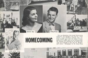 Image courtesy Bill Kombol 
An article of the Enumclaw School Districts first Homecoming in the school paper.