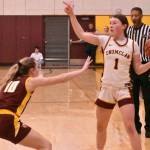 Kaidyn Johnson (#1#) earned postseason honors last year and returns to help guide the EHS girls as a junior.