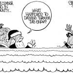 Frank Shiers, Jr. is a longtime King County resident and has drawn political cartoons for over forty years. He creates at least four cartoons a week, which are published in a dozen newspapers.