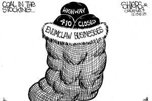 Frank Shiers, Jr. is a longtime King County resident and has drawn political cartoons for over forty years. He creates at least four cartoons a week, which are published in a dozen newspapers.