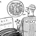 Frank Shiers, Jr. is a longtime King County resident and has drawn political cartoons for over forty years. He creates at least four cartoons a week, which are published in a dozen newspapers.