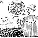 Frank Shiers, Jr. is a longtime King County resident and has drawn political cartoons for over forty years. He creates at least four cartoons a week, which are published in a dozen newspapers.