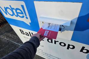 Did you get your ballot in by 8 p.m. today? Photo by Ray Miller-Still