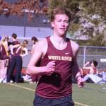 PHOTO BY KEVIN HANSON White Rivers Mateo Anderson dominated the distance events Thursday afternoon, winning both the 1,600- and 3,200-meter races.