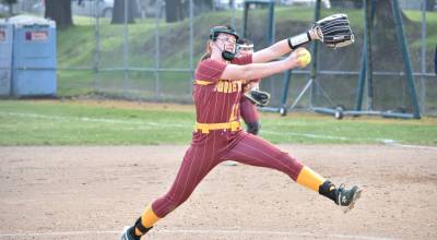 Natalie Harris pitches for White River against Decatur. Ben Ray / The Herald