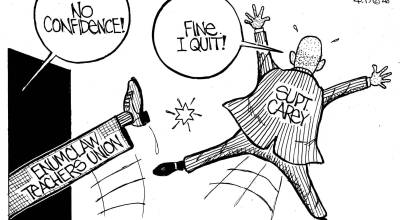 Frank Shiers, Jr. is a longtime King County resident and has drawn political cartoons for over forty years. He creates at least four cartoons a week, which are published in a dozen newspapers.