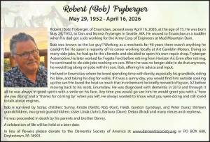 Bob Fryberger | Obit