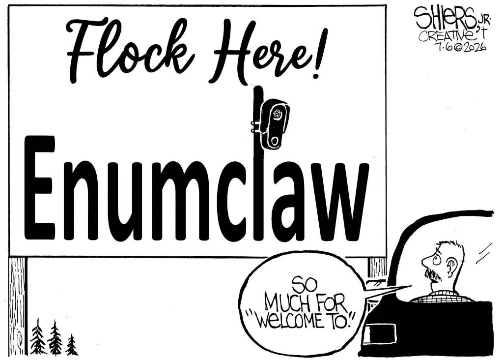 Frank Shiers, Jr. is a longtime King County resident and has drawn political cartoons for over forty years. He creates at least four cartoons a week, which are published in a dozen newspapers.