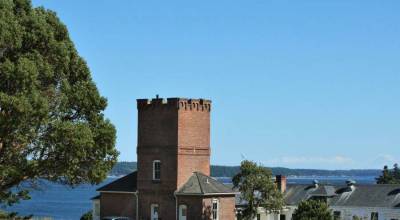 STATE PARKS AND RECREATION PHOTOs 
Alexanders Castle, the oldest building on the Fort Warden grounds, is now available for rent. It was built in 1883 by a local minister for a prospective bride.