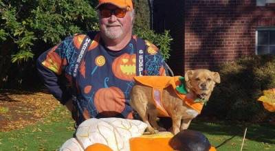 Lucy accompanied David Hauge everywhere after he found her by the Enumclaw cemetery more than a decade ago. Courtesy photo