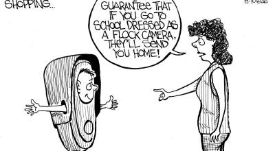 Frank Shiers, Jr. is a longtime King County resident and has drawn political cartoons for over forty years. He creates at least four cartoons a week, which are published in a dozen newspapers.